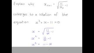 C3  Numerical Methods  Iteration Examples [upl. by Nirahs]