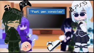 Past gen consoles react to future  memes  Gacha club  reaction video [upl. by Brogle54]