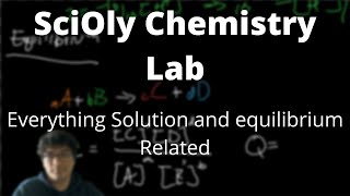 Chemistry Lab  Aqueous Solutions Polarity Acid Bases Le Chatelier Titration [upl. by Pittel]