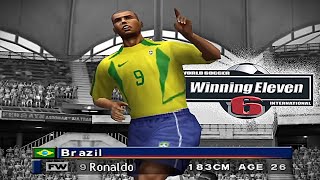 Ronaldo Fenômeno R9 Goal  2002 Brazil vs 2002 Germany  Winning Eleven 6  PES 2 PS2 60fps [upl. by Yert473]