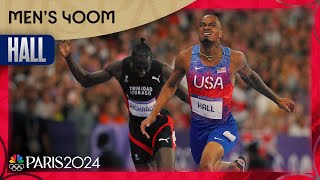 Quincy Hall DIGS DEEP in comeback win to take 400m gold medal  Paris Olympics  NBC Sports [upl. by Abagael48]