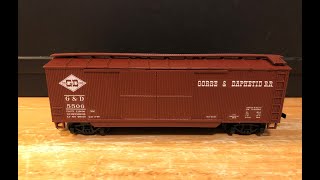 Custom AHM Roco trains Gorre and Daphetid HO Boxcar Project [upl. by Kristina]