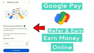 Earn Money 🤑 Online By Google Pay App On Inviting Friends In Tamil [upl. by Yonatan]