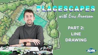 Landscape Design  Line Drawing  Part 2 [upl. by Nisen]