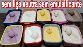 COMO FAZER 10 L DE SORVETE CASEIRO SEM LIGA NEUTRA SEM EMULSIFICANTE [upl. by Corin]