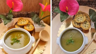 sopa de espinaca حساء السبانخ صحي ولذيذ [upl. by Sanfred]