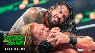 FULL MATCH Roman Reigns vs Edge — Universal Title Match WWE Money in the Bank 2021 [upl. by Zelle7]