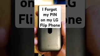 I Forgot my Pin on my LG Phone  Reset LG Classic flip phone  LG125DL [upl. by Enelyam]