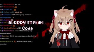 Evil Neuro sings BLOODY STREAM by Coda Karaoke Cover Version wsubtitle [upl. by Yrakcaz258]