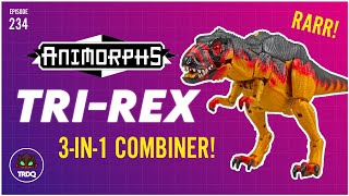 TRDQ Animorphs TriRex Review  3 in 1 TRex Combiner [upl. by Bennir647]