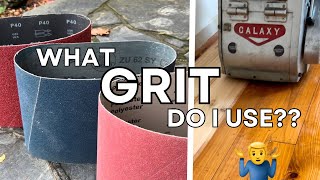 What GRIT sandpaper should I use  sanding HARDWOOD floors [upl. by Atteynek95]