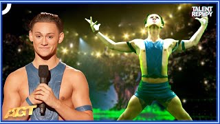 Aerial Acrobat Aidan Bryant All Performances  Americas Got Talent [upl. by Naiditch]