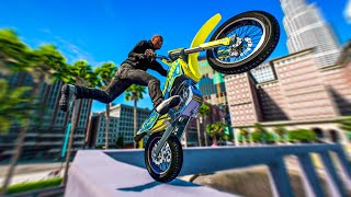 ULTIMATE REAL LIFE BIKE STUNTS GTA 5 Stunts amp Fails [upl. by Bunch]