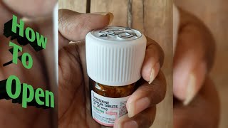 How To Open Thyroxine Sodium Tablet Bottle In Hindi  Easy To Open [upl. by Alister]