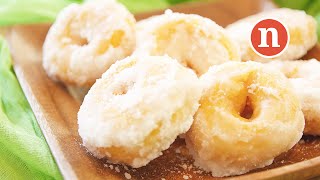 Sweet Potato Donuts  Kuih Keria  Kuih Gelang  Donut Kampung Nyonya Cooking [upl. by Oznohpla]