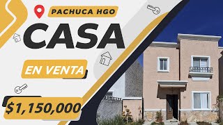 🏡 CASA EN VENTA en FRACCIONAMIENTO VICTORIA PACHUCA HIDALGO 🌟  1150000  3 RECÁMARAS 🛏️🛁🚗 [upl. by Arva]