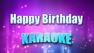 Standard  Happy Birthday Karaoke amp Lyrics [upl. by Ennaeilsel]