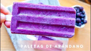 LAS MEJORES PALETAS DE ARÁNDANOS  VEGANO Y SIN GLUTEN [upl. by Jasik]