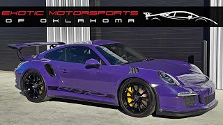 C1538 2016 PORSCHE 911 GT3 RS  Ultraviolet  Ap Racing  P1 Designs  Sharkwerks  Roll Cage [upl. by Britney]