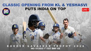 Classic opening from KL amp Yeshasvi puts India on top  IND vs AUS 1st Test Day02  DRS Live [upl. by Nevile91]