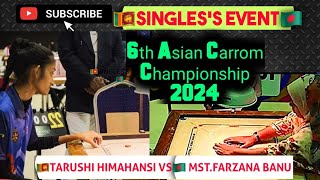 6th ACC 2024 🇱🇰TARUSHI HIMAHANSISRI VS 🇧🇩MST FARZANA BANU BDESHSINGLESS EVENT [upl. by Drarreg]