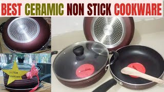 किचन के लिए करी काफी सारी शॉपिंग  Nonstick Cookware Set [upl. by Pasahow636]