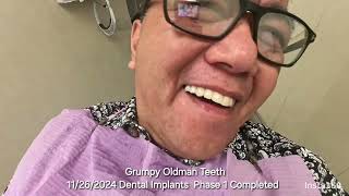 11262024 Dental Implants Phase 1 Completed [upl. by Cheri]