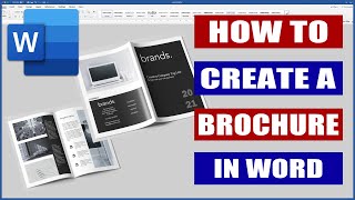 How to Design a Brochure in Word  Microsoft Word Tutorials [upl. by Minetta]