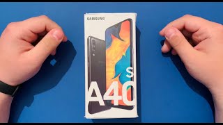 Samsung Galaxy A40s Unboxing [upl. by Nwahsak]