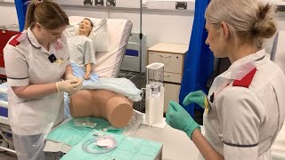 Catheterisation simulation with MSc Nursing students [upl. by Tteragram]