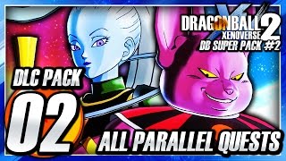 Dragon Ball Xenoverse 2 PS4 DLC Pack 2  All Parallel Quests  A Destructive Showdown [upl. by Millman]