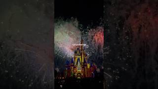 Watching the fireworks and the castle light up makes all my problems go away🩵 disney disneyworld [upl. by Fari]