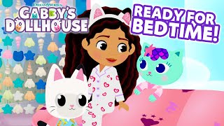 Calming Compilation 😴 Getting Ready for Bed in the Dollhouse  GABBYS DOLLHOUSE [upl. by Elwin]