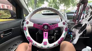 New aftermarket steering wheel is installed temporary control set up ￼￼ [upl. by Sezen]