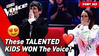 TOP 10  BEST WINNERS of The Voice Kids part 2 [upl. by Uohk]