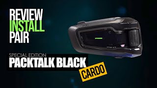 Cardo PackTalk Black Installation and Review  Cruiseman Reviews  CruisemansGaragecom [upl. by Reaht347]