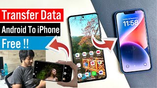 😍 How To Transfer Data From Android To iPhone  Android Se iPhone Me Data Transfer Kaise Kare [upl. by Adnilak821]