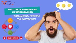 Emotive Language and Comprehension What Makes It a Powerful Tool in Literature [upl. by Narbig678]