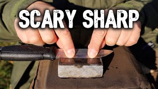 How to Sharpen a Scandi Grind Knife [upl. by Maurene]