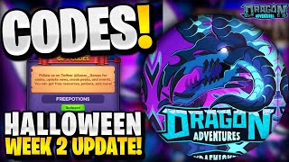 🔥NEW ALL WORKING HALLOWEEN WEEK 2 CODES FOR DRAGON ADVENTURES ROBLOX DRAGON ADVENTURES CODES [upl. by Stead]