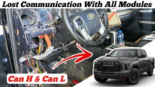 Lost Communication U0100 Toyota Tundra  Can H amp Can L Solution 💯 [upl. by Biebel]