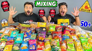 MIXING 50 CHIPS WITH THE HOTTEST JOLO CHIP CHALLENGE  50 INDIAN CHIPS EATING CHALLENGE Ep387 [upl. by Eissirc]