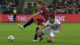 VIDEO 😱 Martin ødegaard suffers horrific injury for Norway 😱 hes a doubt for the NLD this weekend [upl. by Adnylem]