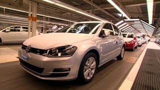 VW Golf Mk 7 Production Line Wolfsburg [upl. by Kcirrem]