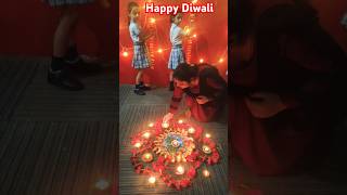 Diwali celebration happy diwali diyarangoli enjoy funnyvideo preschoolteacher [upl. by Adnuhser787]