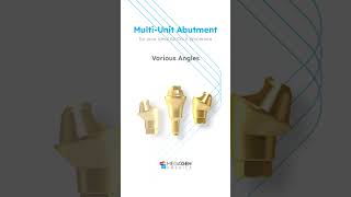 📐 MultiUnit Abutment  For your ideal AllOnX procedure [upl. by Eerej]