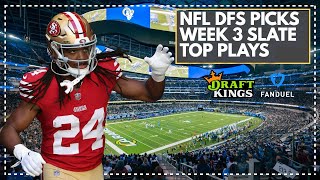 NFL DFS Picks Week 3 2024 Main Slate  Top Picks for DraftKings amp FanDuel [upl. by Einaffyt339]