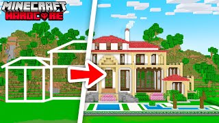 Jai construit une VILLA de LUXE sur Minecraft Hardcore [upl. by Gordy]