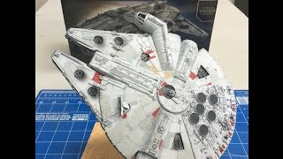 Complete Build and review of the Bandai 1144 Star Wars Millennium Falcon The Force Awakens [upl. by Heymann]