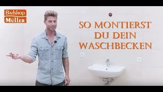 Waschbecken montieren Komplettanleitung [upl. by Preiser888]